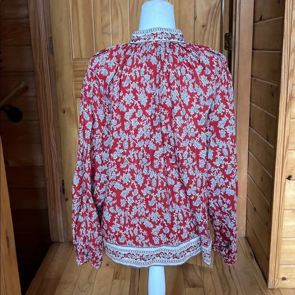 Madewell cotton shirred popover - Picture 6 of 8